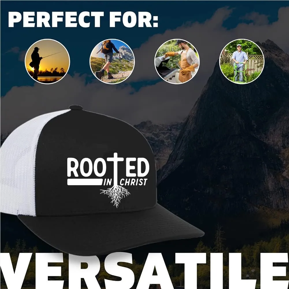 Trenz Shirt Company Mens Christian Hat God is Good Mens Christian Mesh Back Trucker Hat Baseball Cap