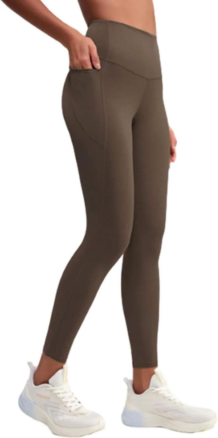 Truefeat Leggings with Pocket Womens, Yoga High Waisted Leggings, Workout Sports Running Athletic Pants