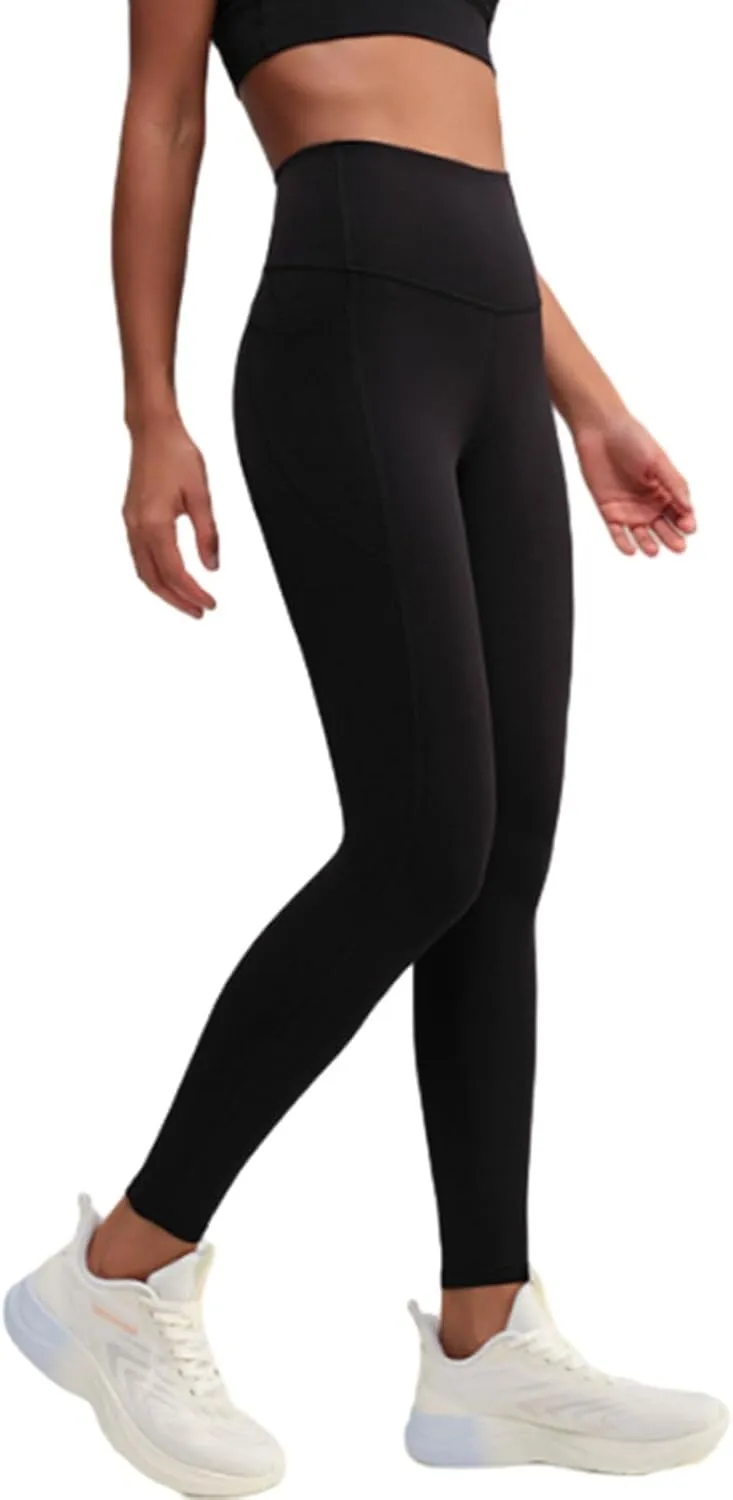 Truefeat Leggings with Pocket Womens, Yoga High Waisted Leggings, Workout Sports Running Athletic Pants