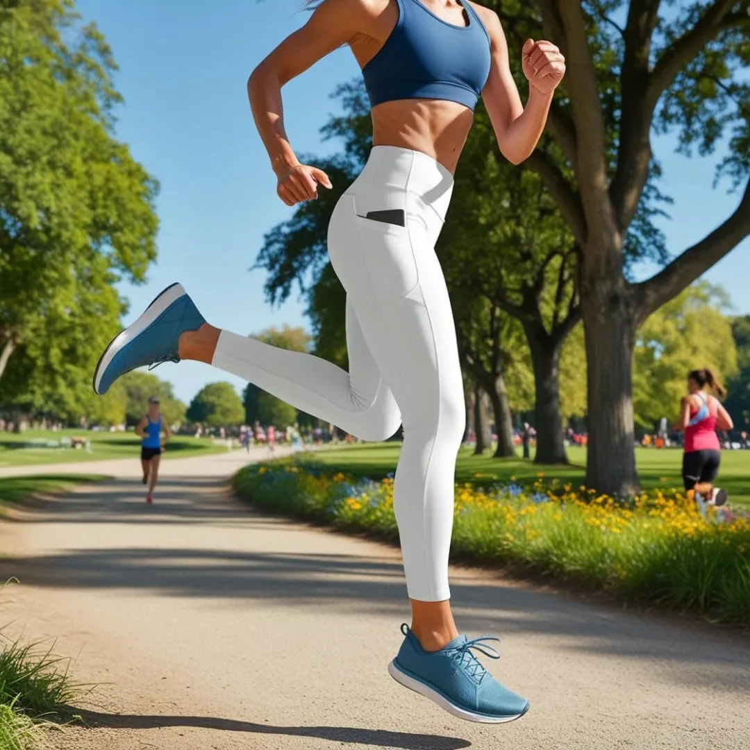 Truefeat Leggings with Pocket Womens, Yoga High Waisted Leggings, Workout Sports Running Athletic Pants