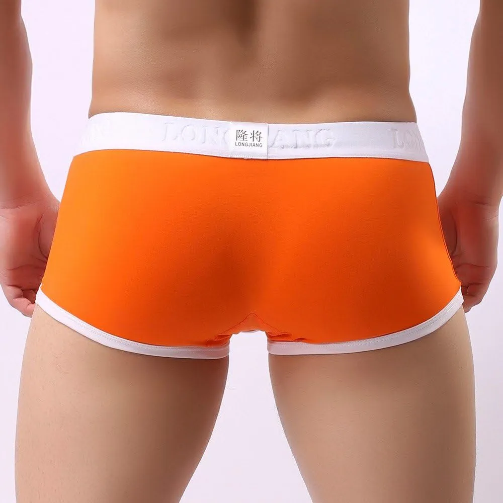 Underwear Man Boxer Front Fly Ultra-Thin Trunks Breathable Comfort Boxer Briefs Stretchy Classic Fit Low Waist Panties Briefs