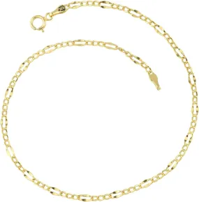 VESNIBA Anklets for Women. 10 Inch Anklet Gold Rope Chain Anklet Box Chain Cuban Chain Figaro Chain Anklet Summer Woven Bracelet (Gold, One Size)