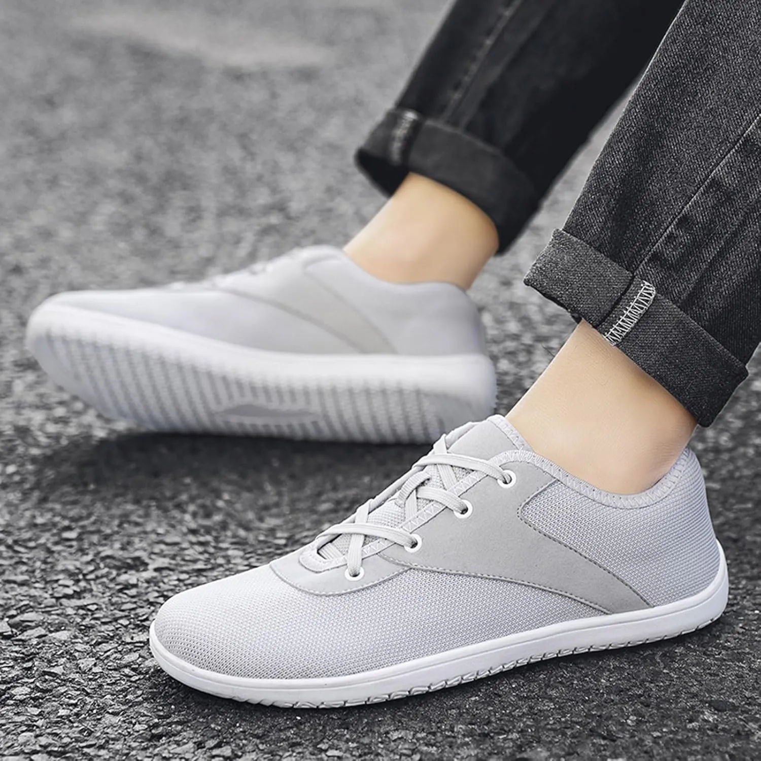 Walking Shoes for Men Men's Black Dress Shoes Men's Mesh Sneakers Lightweight Casual Walking Dress Tennis for Men Supportive Running Athletic Sneakers Chunky Slip on
