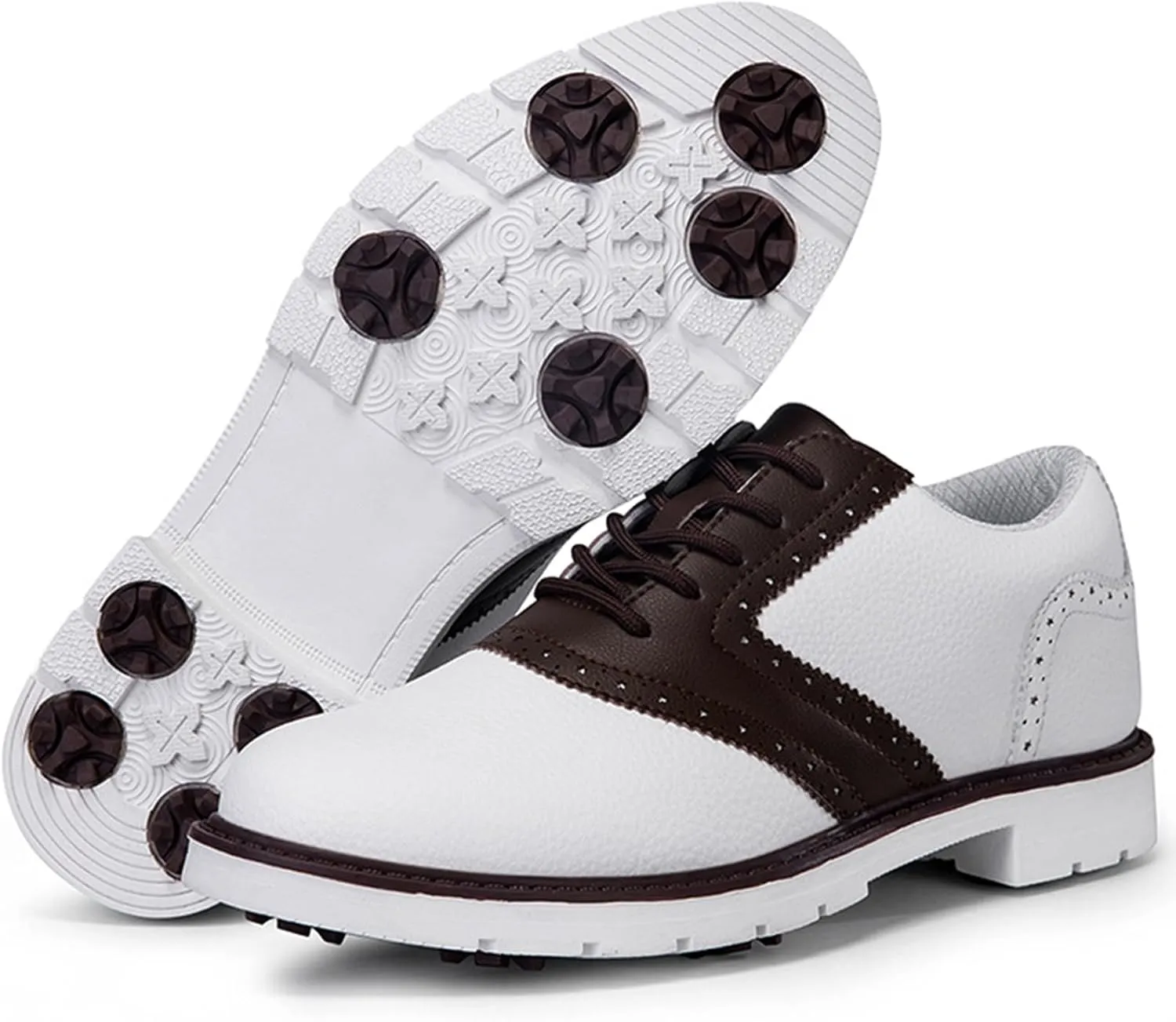 Waterproof Golf Shoes Mens Casual Spiked Training