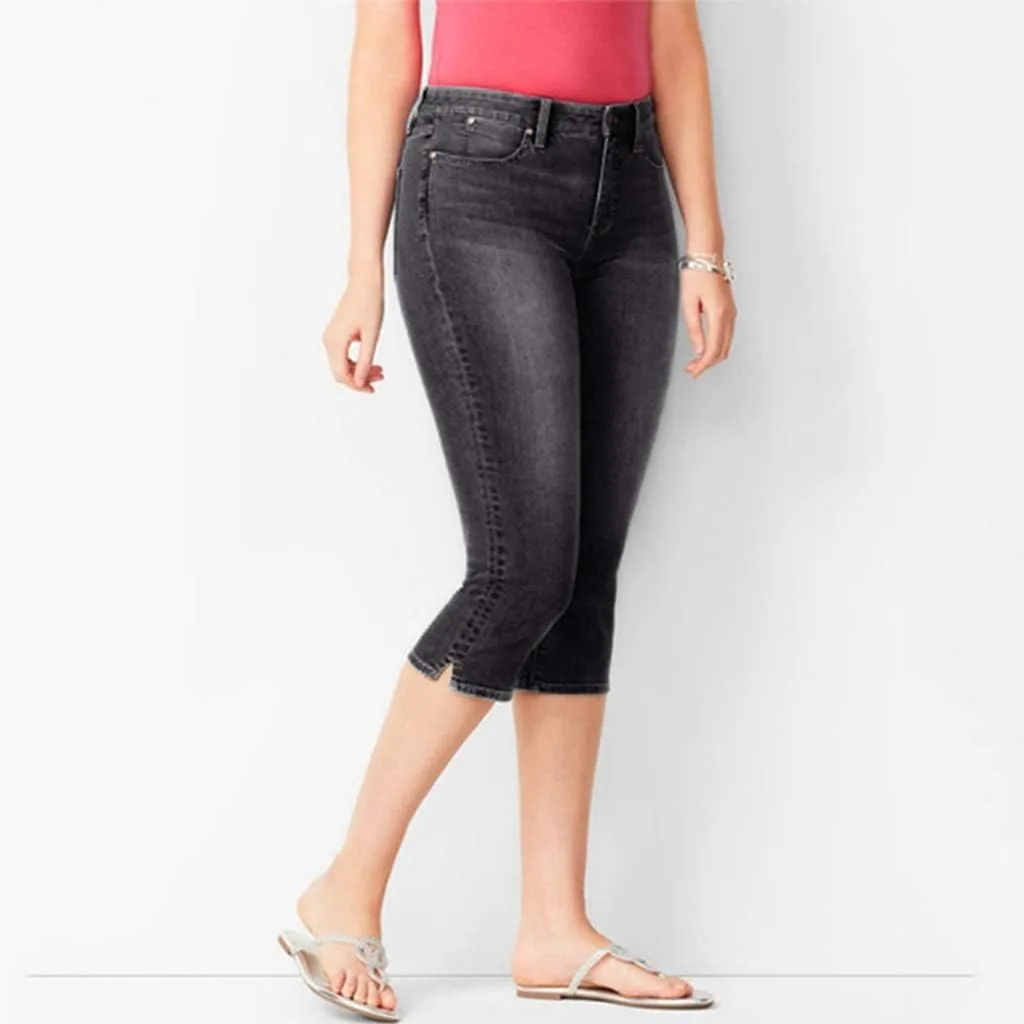 Women's Capri Pants 2024 Female Casual Loose Fit Cropped Pants Womens Leggings Womens Workout Womens Leggings Plus