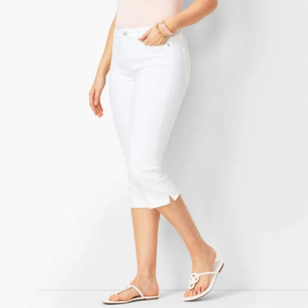 Women's Capri Pants 2024 Female Casual Loose Fit Cropped Pants Womens Leggings Womens Workout Womens Leggings Plus