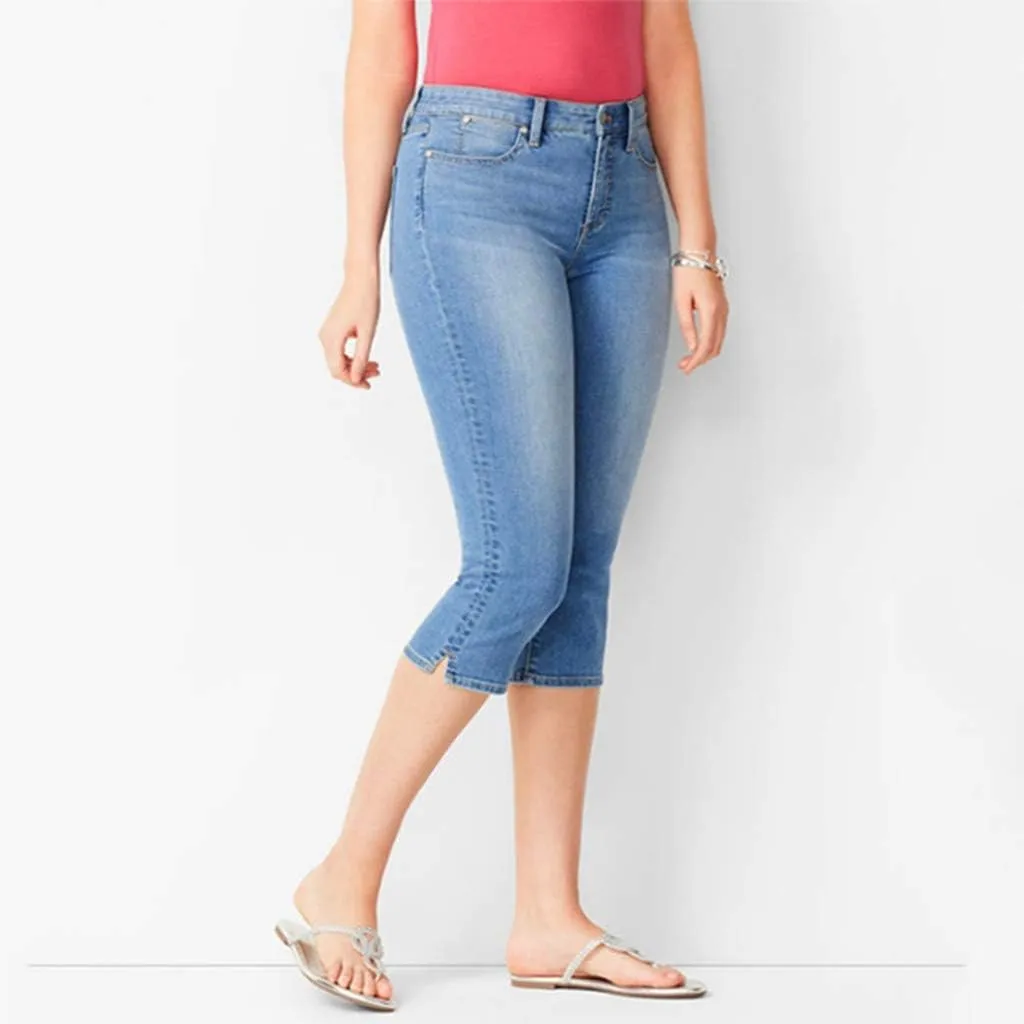 Women's Capri Pants 2024 Female Casual Loose Fit Cropped Pants Womens Leggings Womens Workout Womens Leggings Plus