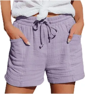Womens Casual Shorts High Waist Pants Straight Leg Sports Casual Loose Shorts Womens Bicycling Shorts 2025