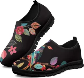 Womens Casual Sneakers Art Themed Slip On Walking Shoes for Women