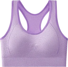 Womens High Impact Sports Bras Racerback Running Bra Workout Crop Tank Tops Longline Sports Bra Push up Yoga Bras
