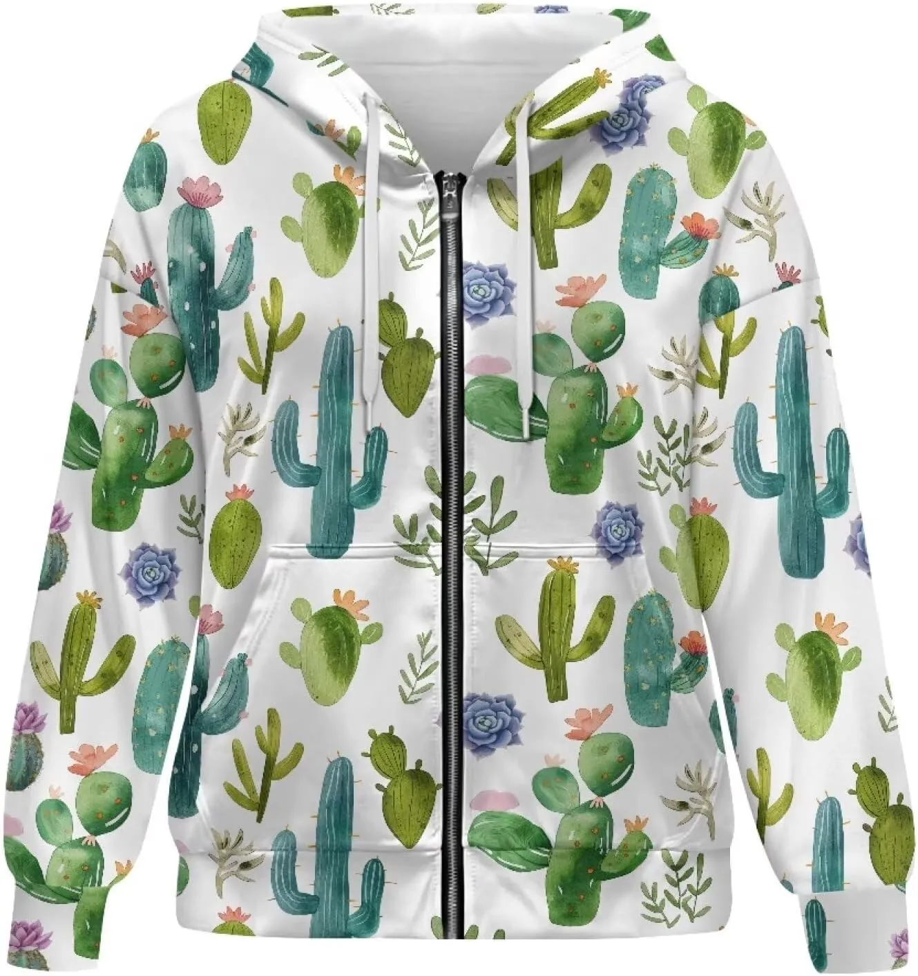 Womens Oversized Hoodies Zip Up Loose Sports Sweatshirt Coat with Pocket Lightweight Plus Size Hoodies Jackets