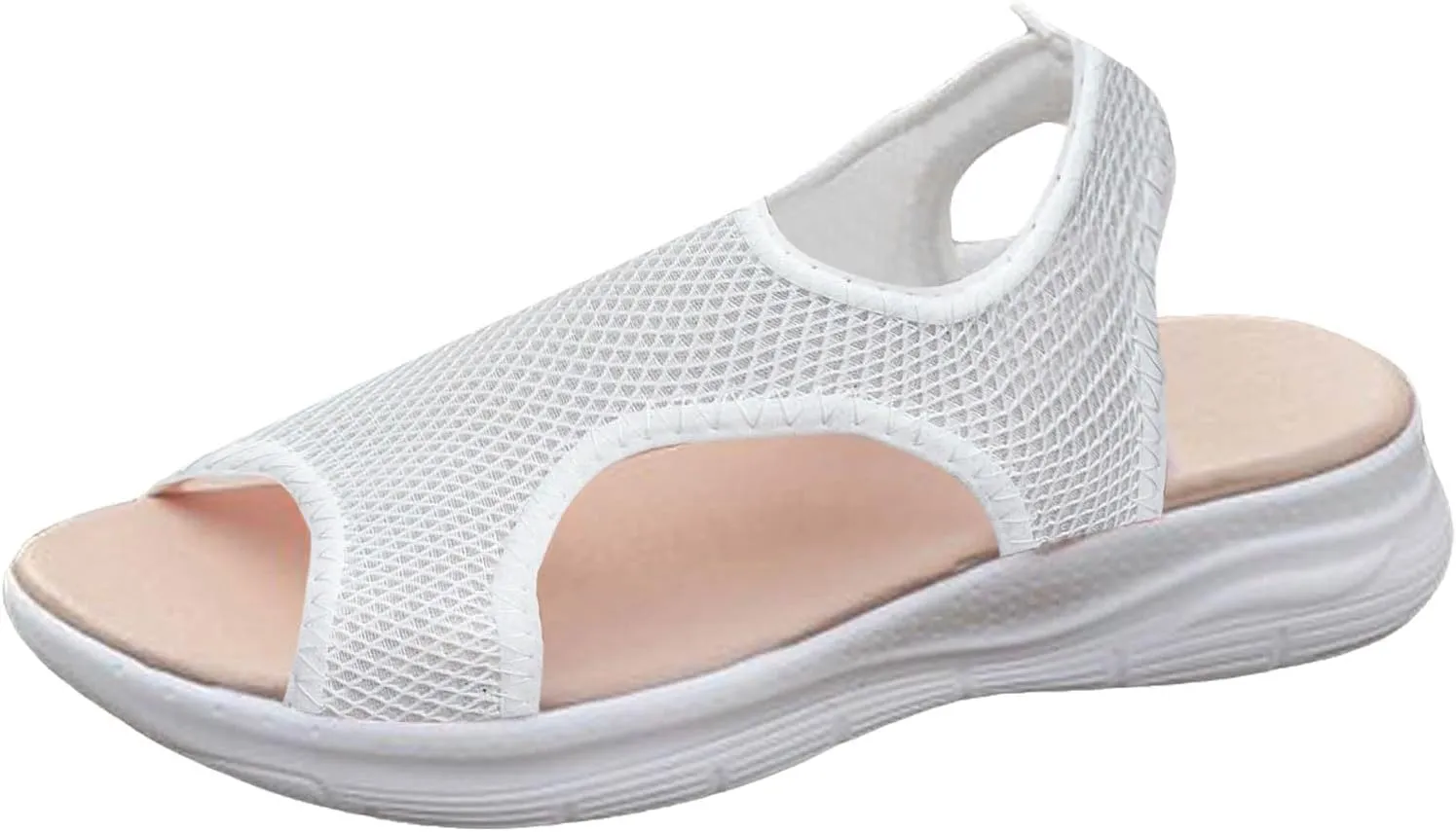 Womens Platform Sandals Leather Platform Sandals Summer Low Wedges Womens Comfortable Open Toe Sandal