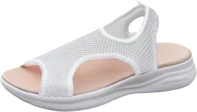 Womens Platform Sandals Leather Platform Sandals Summer Low Wedges Womens Comfortable Open Toe Sandal