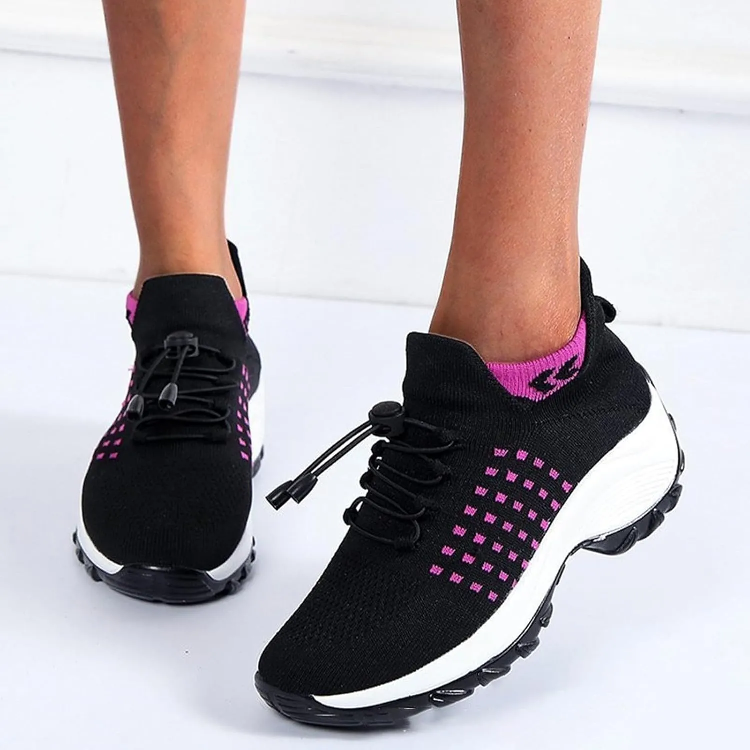 Womens Running Shoes Lightweight Tennis Shoes Slip On Walking Sneakers Non Slip Athletic Shoes Comfortable Walking Shoes