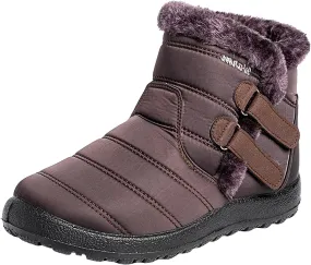 Womens Snow Boots Waterproof Wide Womens Waterproof Snow Boots with Zipper Woman Winter Boots Knee High Womens Waterproof Boots Hiking Winter Boot Womens