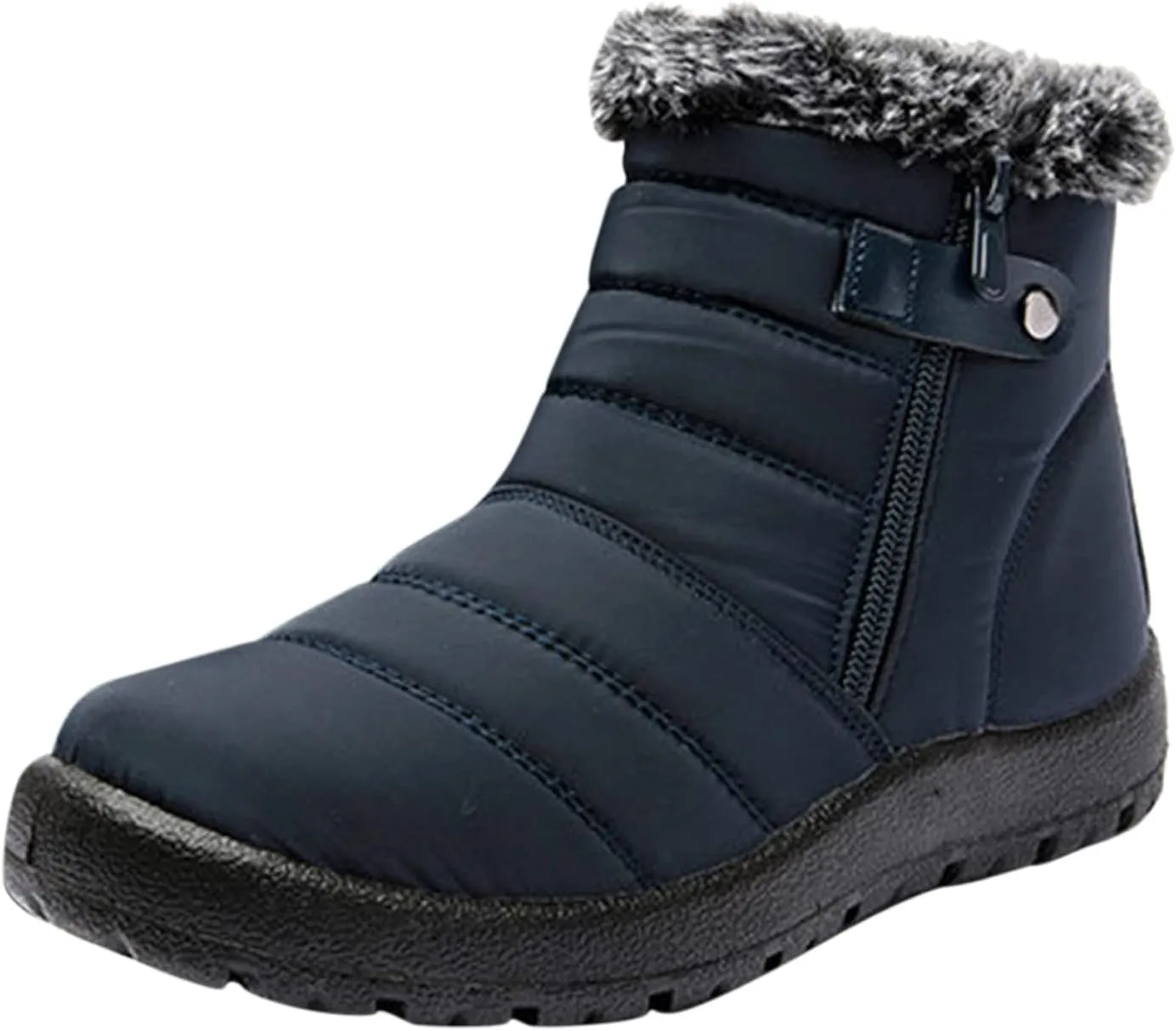 Womens Snow Boots Waterproof Wide Womens Waterproof Snow Boots with Zipper Woman Winter Boots Knee High Womens Waterproof Boots Hiking Winter Boot Womens