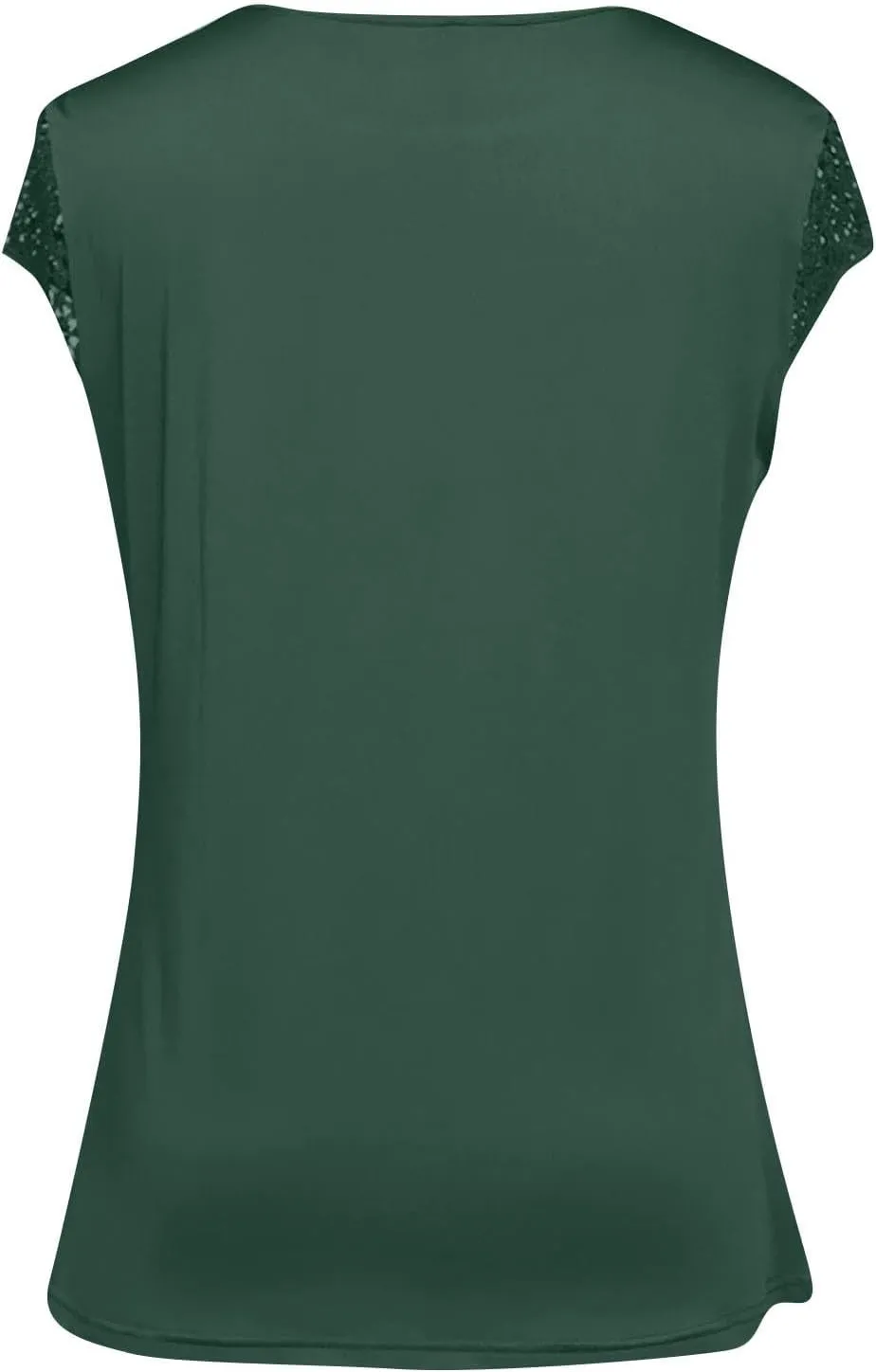 Womens Tops Womens Cap Sleeve Summer Tops Trendy Tank Tops Lace V Neck Loose Fit Shirts