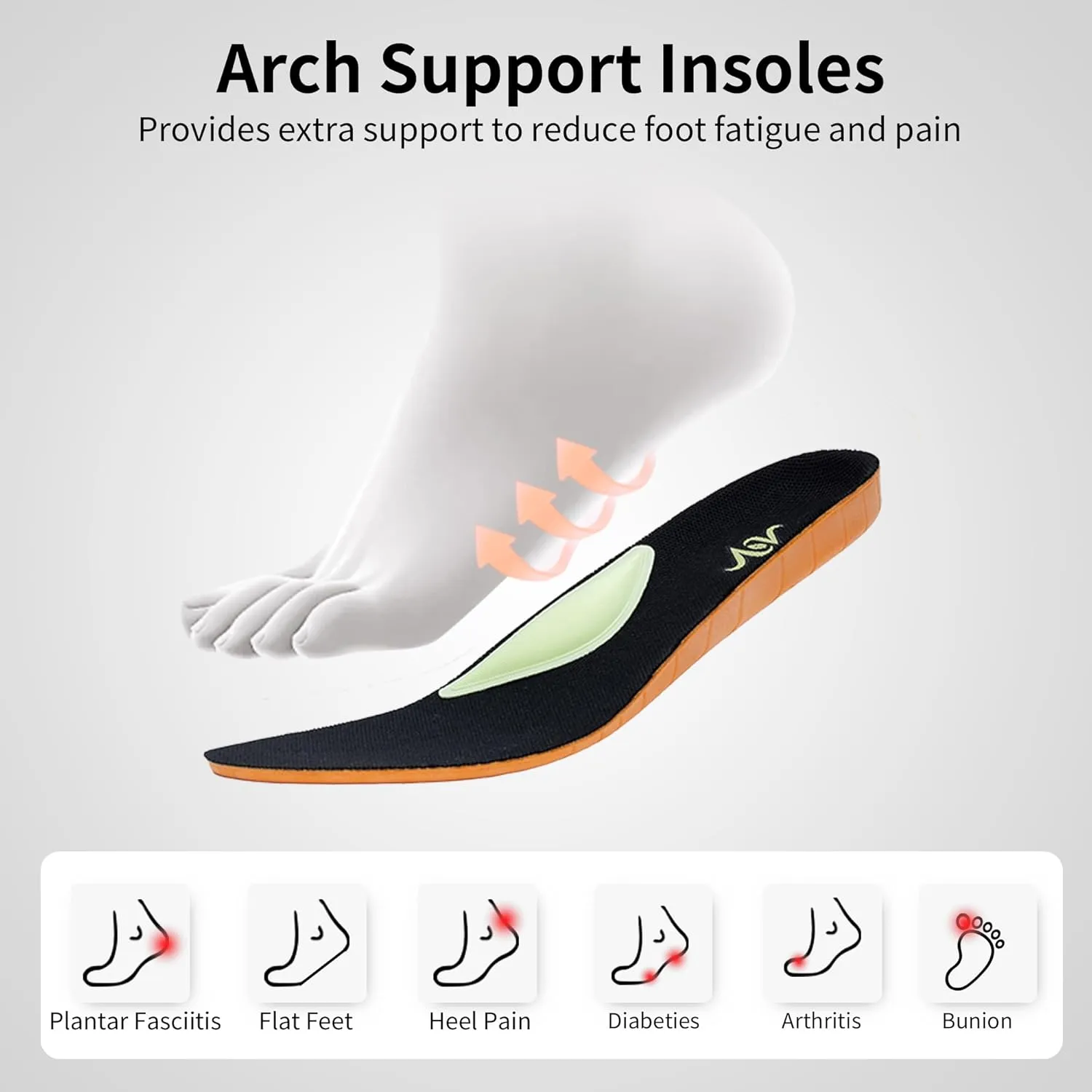 Womens Walking Shoes with Arch Support Athletic Running Tennis Orthotic Fashion Sneakers for Plantar Fasciitis