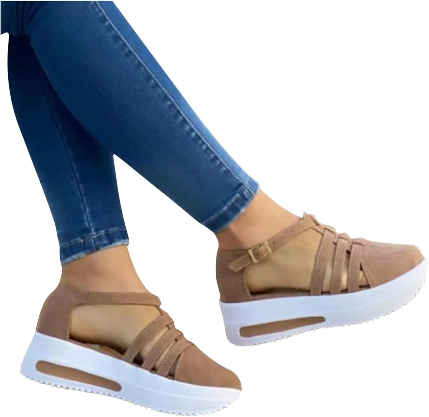 Womens Wedge Sandals Size 9 Closed Toe Wide Width Sandals for Women with Arch Support Women's Low Heel Sandals Womens Wide Width Sandals Low Heel Sandals Women