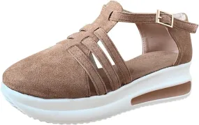 Womens Wedge Sandals Size 9 Closed Toe Wide Width Sandals for Women with Arch Support Women's Low Heel Sandals Womens Wide Width Sandals Low Heel Sandals Women