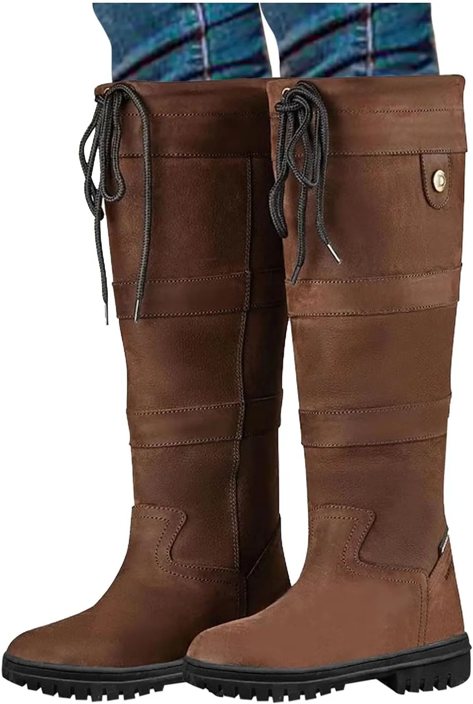 Womens Winter Boots Waterproof Hiking Boots Work Warm Boots Fleece Trekking Snow Boots Womens Winter Shoes