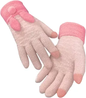 Womens Winter Touchscreen Gloves Knit Warm Lined Thick Windproof Mittens Gloves