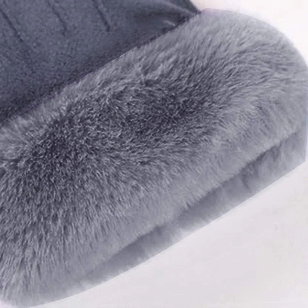 Womens Winter Warm Touch Screen Gloves Thermal Soft Lining Elastic Cuff Texting Plus Velvet Gloves