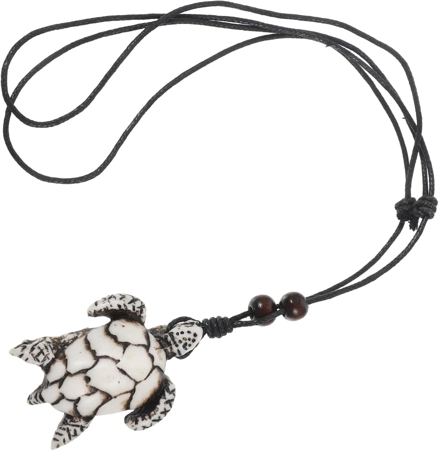 Woven Rope Turtle Pendant Necklace for Men Retro Handmade Sea Turtle Jewelry Stylish Decorative Accessory present for