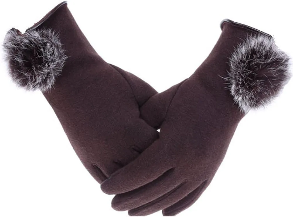 YEKEYI Womens Touch Screen Gloves Winter Warm Outdoor Cycling Gloves Texting Mittens