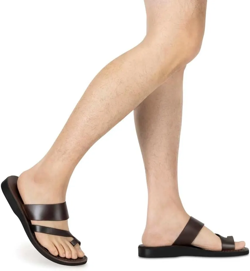 Zohar - Leather Toe Ring Sandal - Mens Sandals